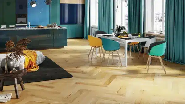Паркетна дошка Classic 2025 Дуб Bright Herringbone
