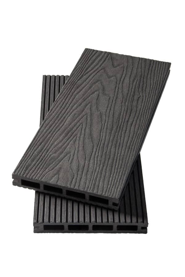 Терасна дошка Polymer&Wood Privat 3D - Антрацит - Image 2
